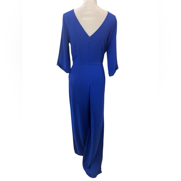 Lulus Royal Blue Wide-Leg 3/4 Sleeve Jumpsuit NWT Size Small Glam Squad - Picture 9 of 15